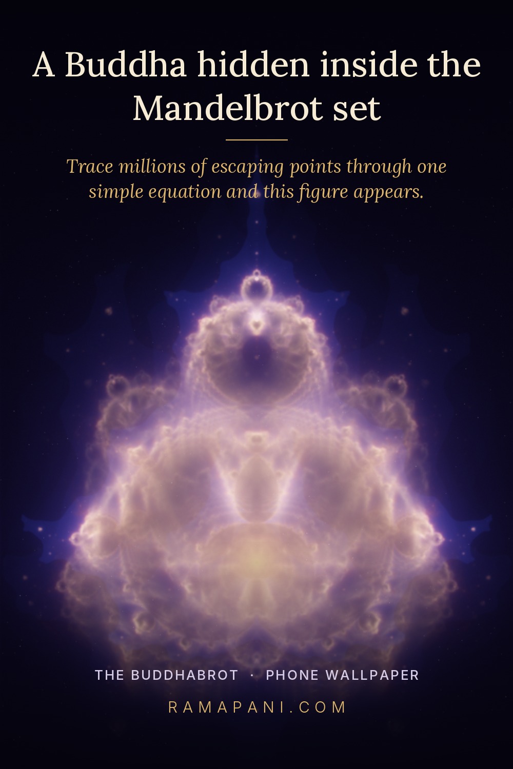 A Buddha hidden inside the Mandelbrot set
