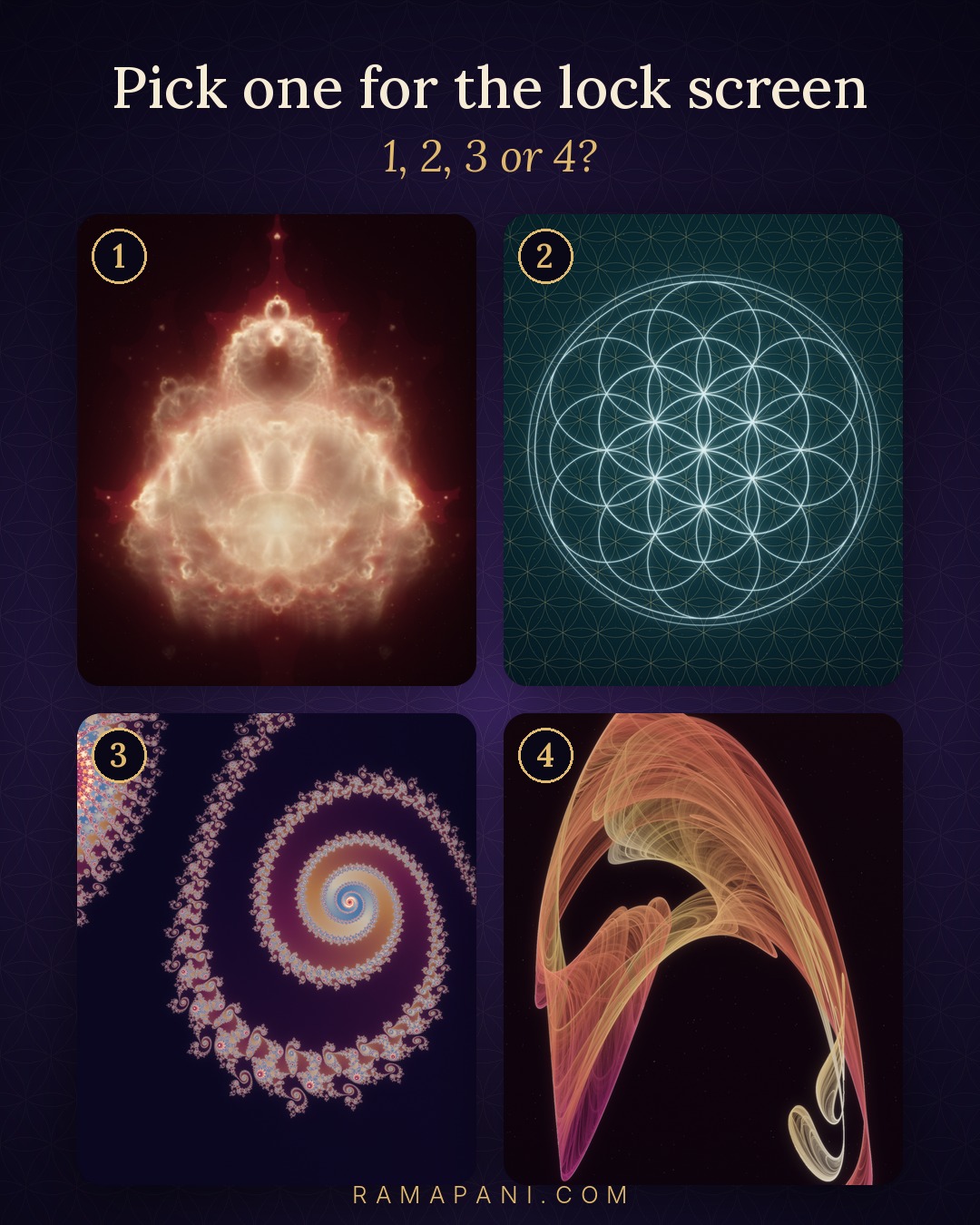Pick one for the lock screen